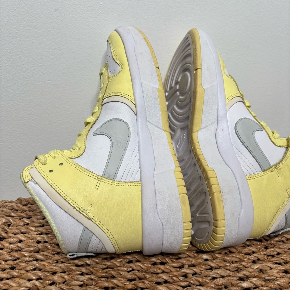 Nike Dunk High Up Sneakers Rebel Lemon Yellow (Women's) Size 8.5 *No Insoles* - Picture 6 of 9